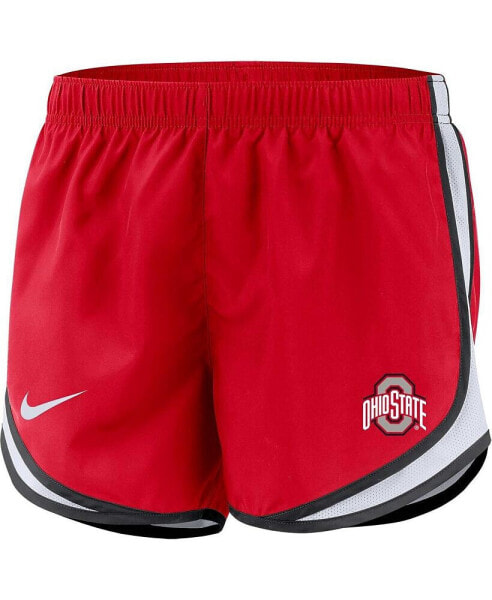 Женские спортивные шорты Nike Scarlet Ohio State Buckeyes Tempo