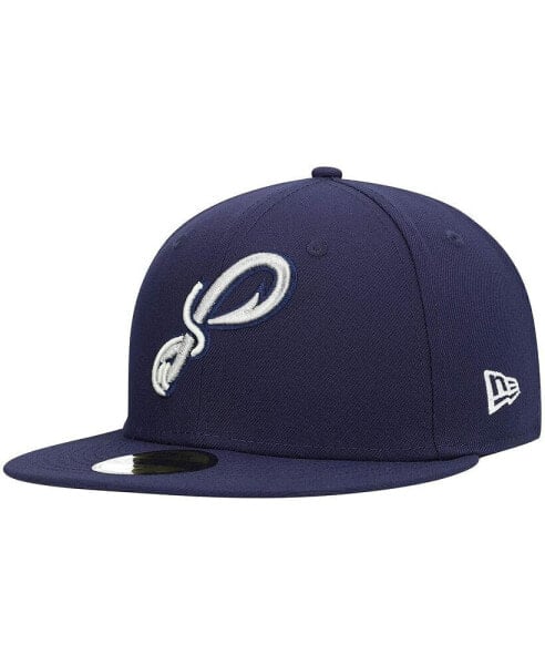 Головной убор мужской New Era Pensacola Blue Wahoos 59FIFTY