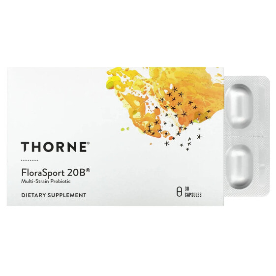 Пробиотик Thorne FloraSport 20B, 30 капсул