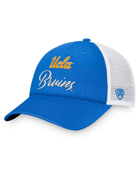 Women's Blue/White UCLA Bruins Charm Trucker Adjustable Hat