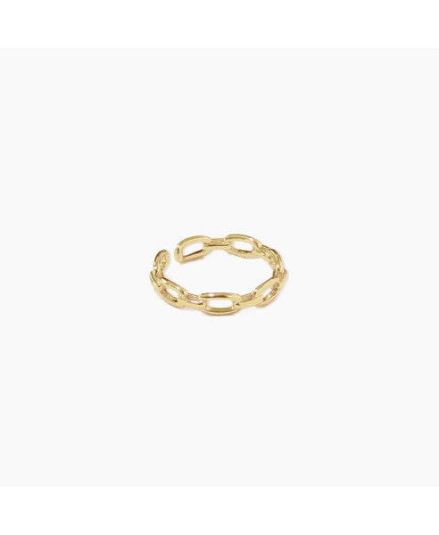 Dainty Link Chain Ring Gold