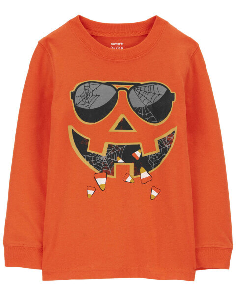 Toddler Halloween Jack-O-Lantern Graphic Tee 2T