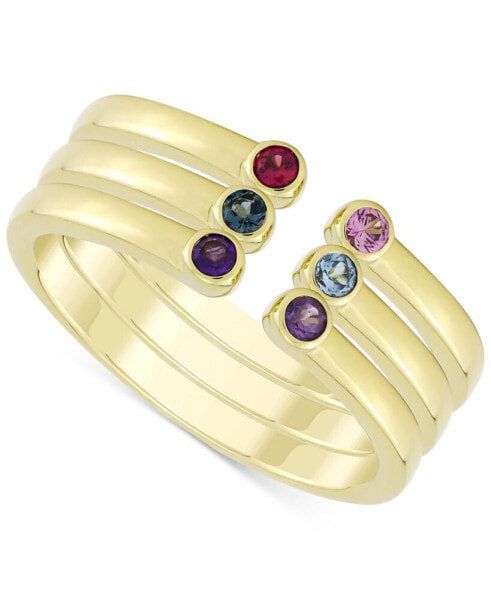 Кольцо Macy's Multi-Gemstone Stackable Cuff s