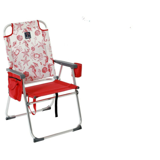 Пляжный стул Красный 87 x 47 x 37 cm