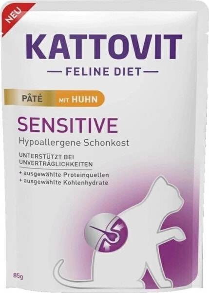 Kattovit Kattovit Sensitive Karma dla Kota Wrażliwego Kurczak 85g