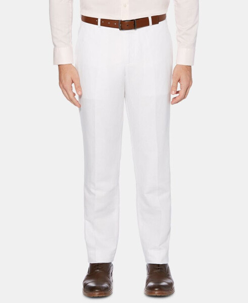 Perry Ellis Men's Portfolio Modern-Fit Linen/Cotton Solid Dress Pants