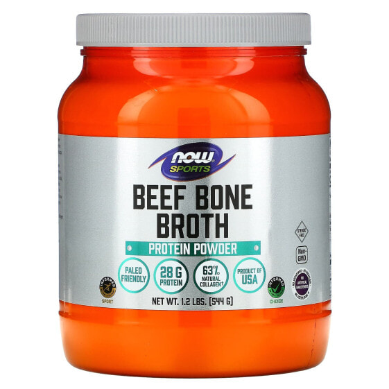 Sports, Beef Bone Broth, Protein Powder, 1.2 lbs (544 g)