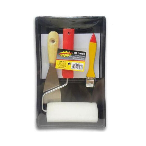 SUPERTITE Painter Set: Tray+12.5 cm Roller+Brush+Spatula