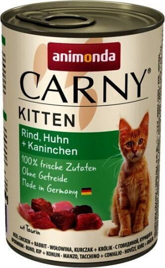 Animonda ANIMONDA Carny Kitten smak: wołowina, kurczak i królik 400g