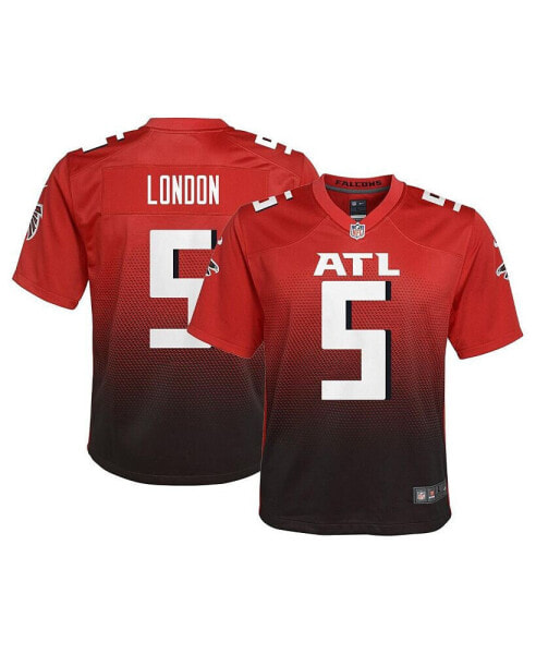Big Boys and Girls Drake London Red Atlanta Falcons Team Game Jersey