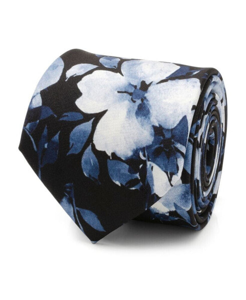 Men's Painted Floral Silk Tie