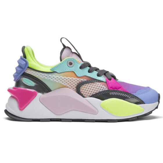 Puma RsXl Vibes Lace Up Womens Multi, Purple Sneakers Casual Shoes 39134301