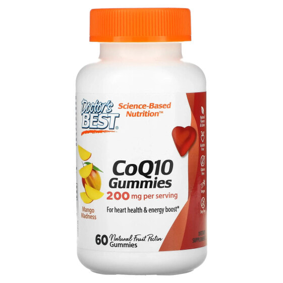 CoQ10 Gummies, Mango Madness, 200 mg, 60 Gummies (100 mg per Gummy)
