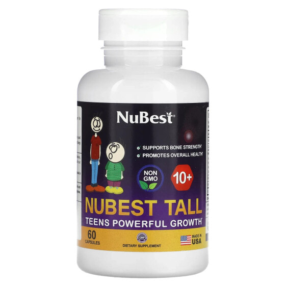 Детские витамины NuBest Tall 10+, Teens Powerful Growth, 60 капсул