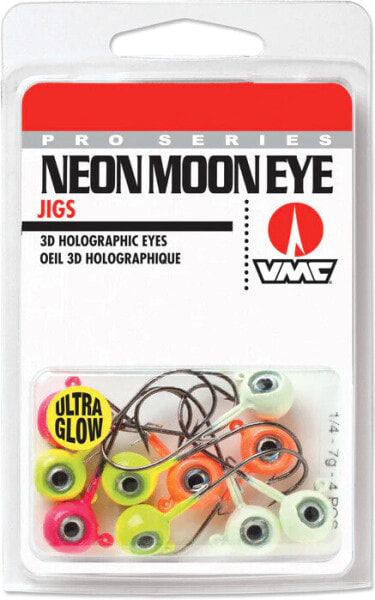 VMC Neon Moon Eye Jig Glow Hook Kit Assorted