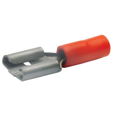 Klauke 720 - Pin terminal - Straight - Red - Brass - PVC - 1 mm² - 0.5 mm²