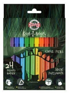 Фломастеры для детей Koh-I-Noor Dino 24 цвета
