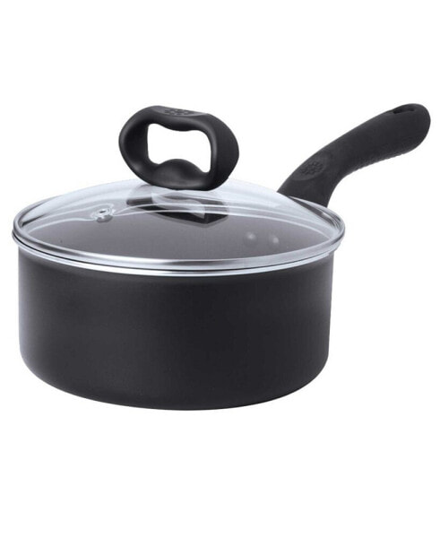 Aluminum 2 Quart Evolve Non-Stick Saucepan with Glass Lid