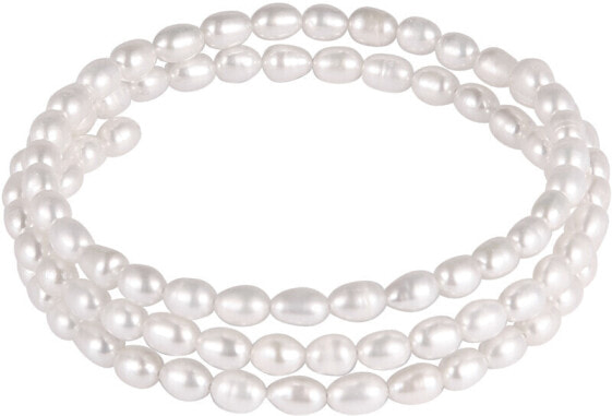 Bracelet made of real white pearls JL0569