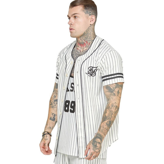 SIKSILK Baseball short sleeve shirt