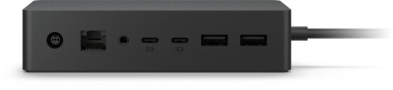 Microsoft Surface Dock 2 - Microsoft - Surface Book 3 (13.5” and 15”) Surface Pro 7 Surface Pro X Surface Laptop 3... - Microsoft Surface Connector - Black