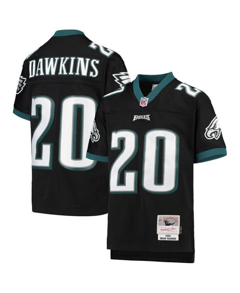 Футболка для малышей Mitchell & Ness Brian Dawkins черная Philadelphia Eagles 2004 Legacy Player Jersey