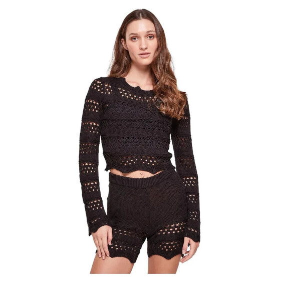 Топ URBAN CLASSICS Crochet Long Sleeve