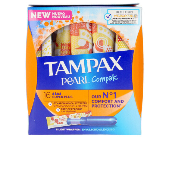 Супер-прокладки Tampax Pearl Compak для женщин 16 шт.