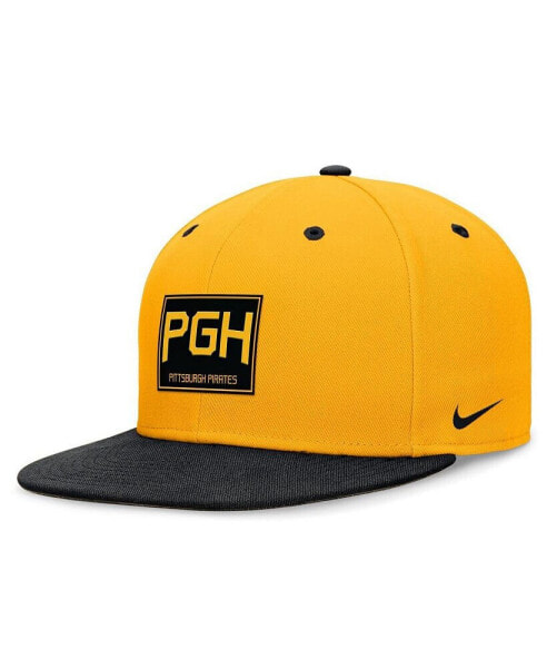 Men's Gold/Black Pittsburgh Pirates City Connect True Fitted Hat