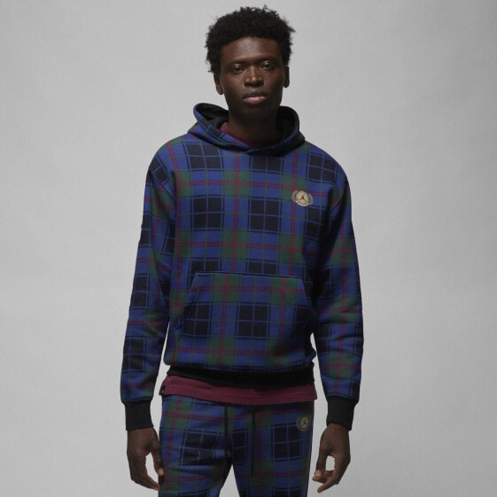 [DV1578-333] Mens Air Jordan HOLIDAY PLAID PULLOVER HOODIE