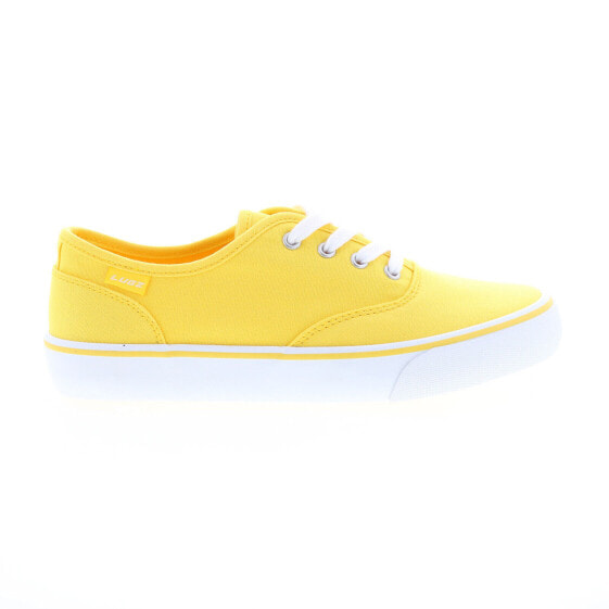 Lugz Lear WLEARC-701 Womens Yellow Canvas Lace Up Lifestyle Sneakers Shoes 7.5