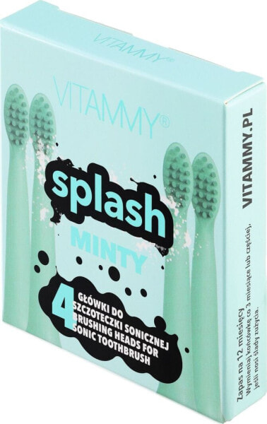 Сменные насадки для электрической зубной щетки Vitammy Splash, 4 шт.