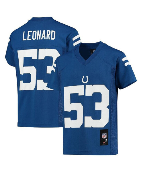 Футболка для малышей OuterStuff Копия игровой майки Shaquille Leonard Indianapolis Colts с репликой - Royal