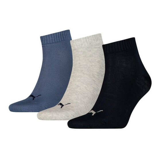 PUMA Plain Quarter short socks 3 pairs