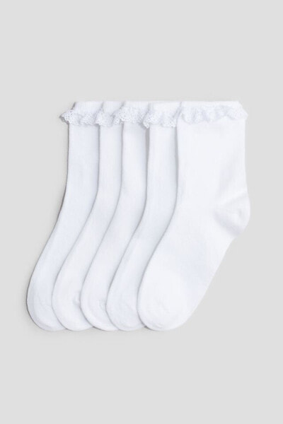 5-pack Ruffle-trimmed Socks
