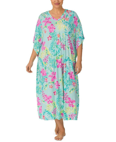 Пижама Ellen Tracy Floral Caftan Nightgown