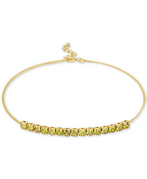 Cubic Zirconia Linear Ankle Bracelet, Created for Macy's