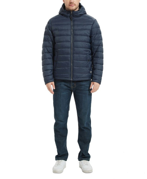 Men's Sherpa Lined Hooded Puffer Jacket