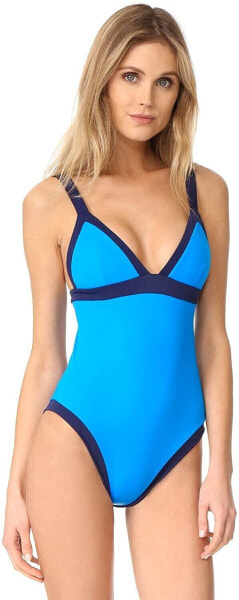 Milly Cabana 260868 Women's Contrast Trim One Piece Swimsuit Size S