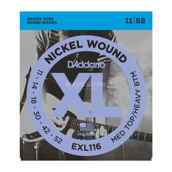 D'Addario E-Guit.Strings EXL116 11-52 Nickel Wound