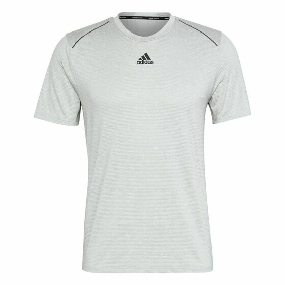 Men’s Short Sleeve T-Shirt Adidas Hiit Light Green