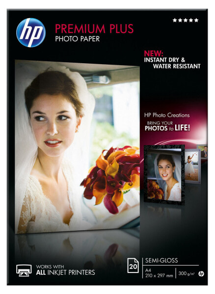 HP DeskJet Premium Plus Photo Paper A4 Photo Paper - 300 g/m² - 210x297 mm - 20 sheet