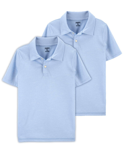 Kid 2-Pack Active Mesh Uniform Polos in Moisture Wicking BeCool™ Fabric 5