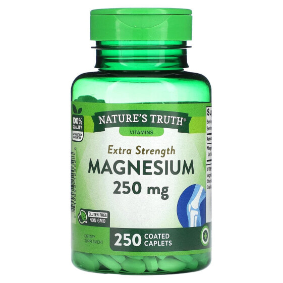 Витамины и минералы Nature's Truth Магний экстра 250 мг, 250 покрытые таблетки
