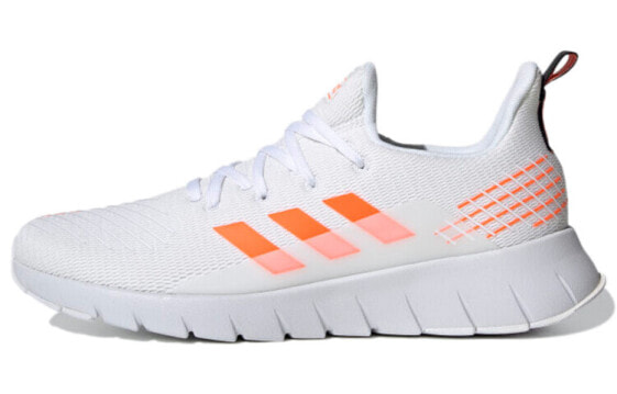 Кроссовки спортивные мужские Adidas Asweego Бело-оранжевые