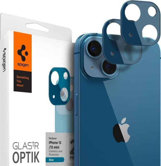 Spigen Szkło hartowane na aparat Spigen Optik Camera Lens Apple iPhone 13/13 mini Blue [2 PACK]
