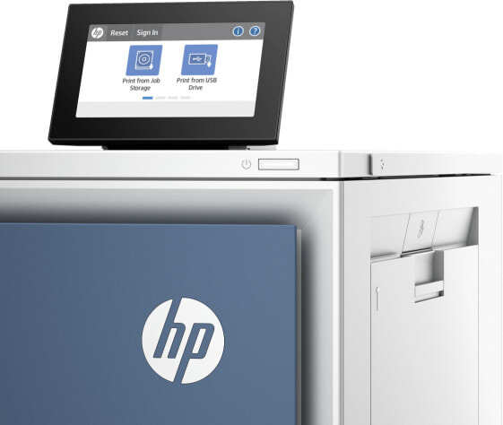HP Color LaserJet Enterprise X55745dn Printer - Print - Front USB flash drive port; Optional high-capacity trays; Touchscreen; TerraJet cartridge - Laser - Colour - 1200 x 1200 DPI - A4 - 43 ppm - Duplex printing