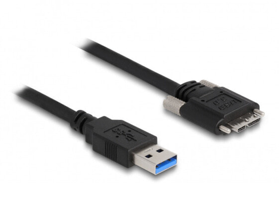 Delock 87798 - 0.5 m - USB A - Micro-USB B - USB 3.2 Gen 1 (3.1 Gen 1) - 5000 Mbit/s - Black