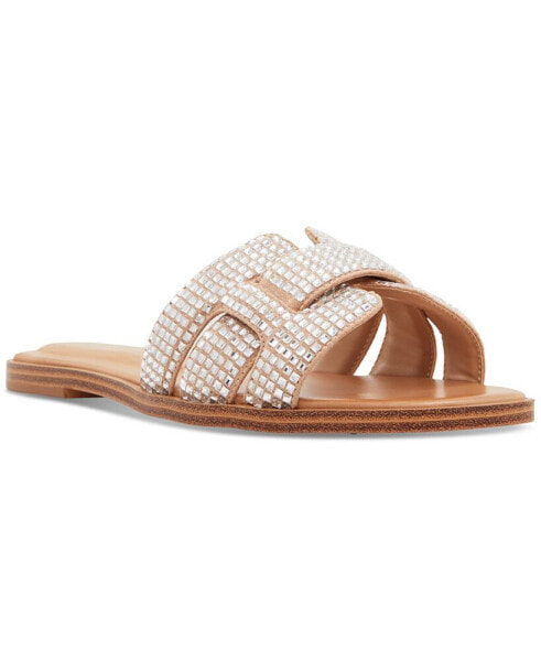 Women's Elenaa Studded Flat Slide Sandals