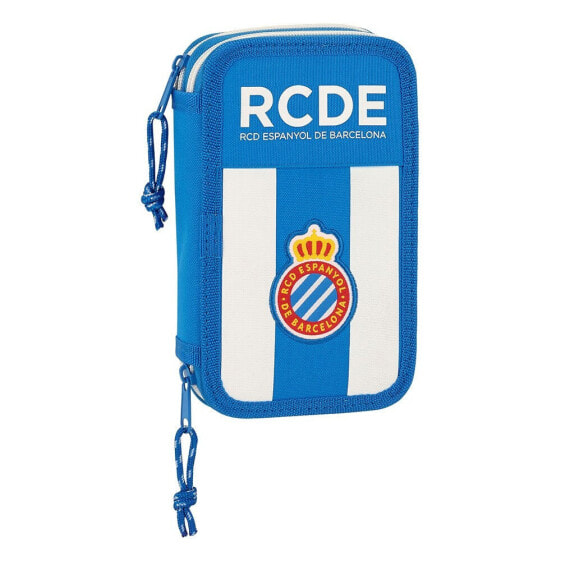 SAFTA RCD Espanyol Small Double Filled Pencil Case